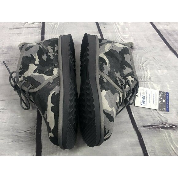 Alpine Design camo suede men6/ womens 8 waterproof hiking boots nwt - Picture 7 of 12